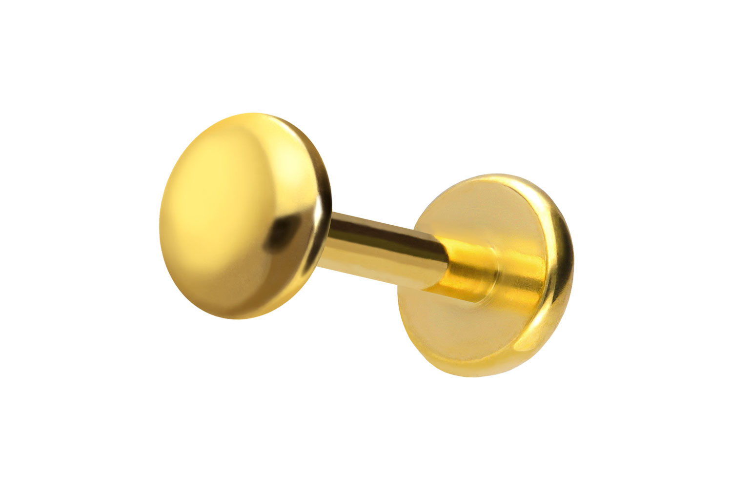 Titan Labret Piercing mit Push Fit DISC